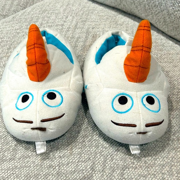 Disney Frozen Olaf Slippers Kids Large 9/10 - Picture 3 of 4